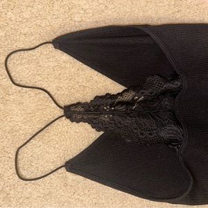 Scrappy Adult Small Black bodysuit